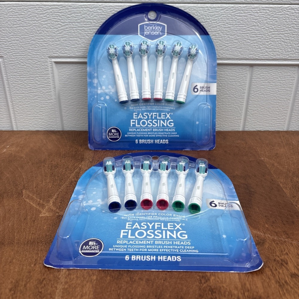 Berkley Jensen toothbrush Heads For fits most Oral-B Replacement 12 Total Sealed